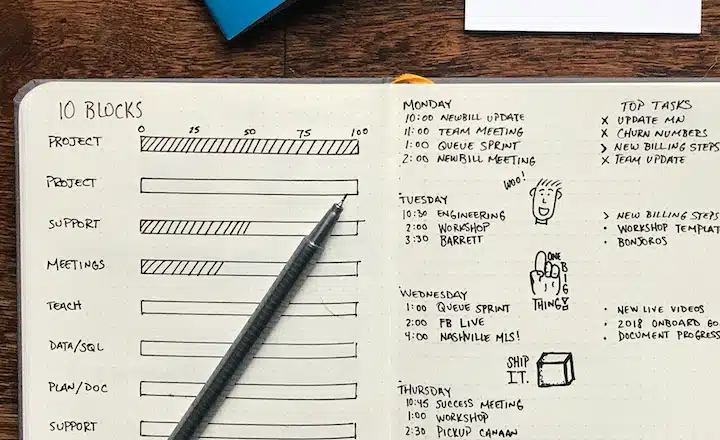 monthly goals notebook