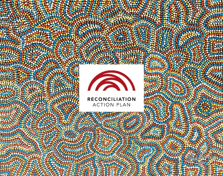 Indigenous artwork by Greg Matthews with RAP logo